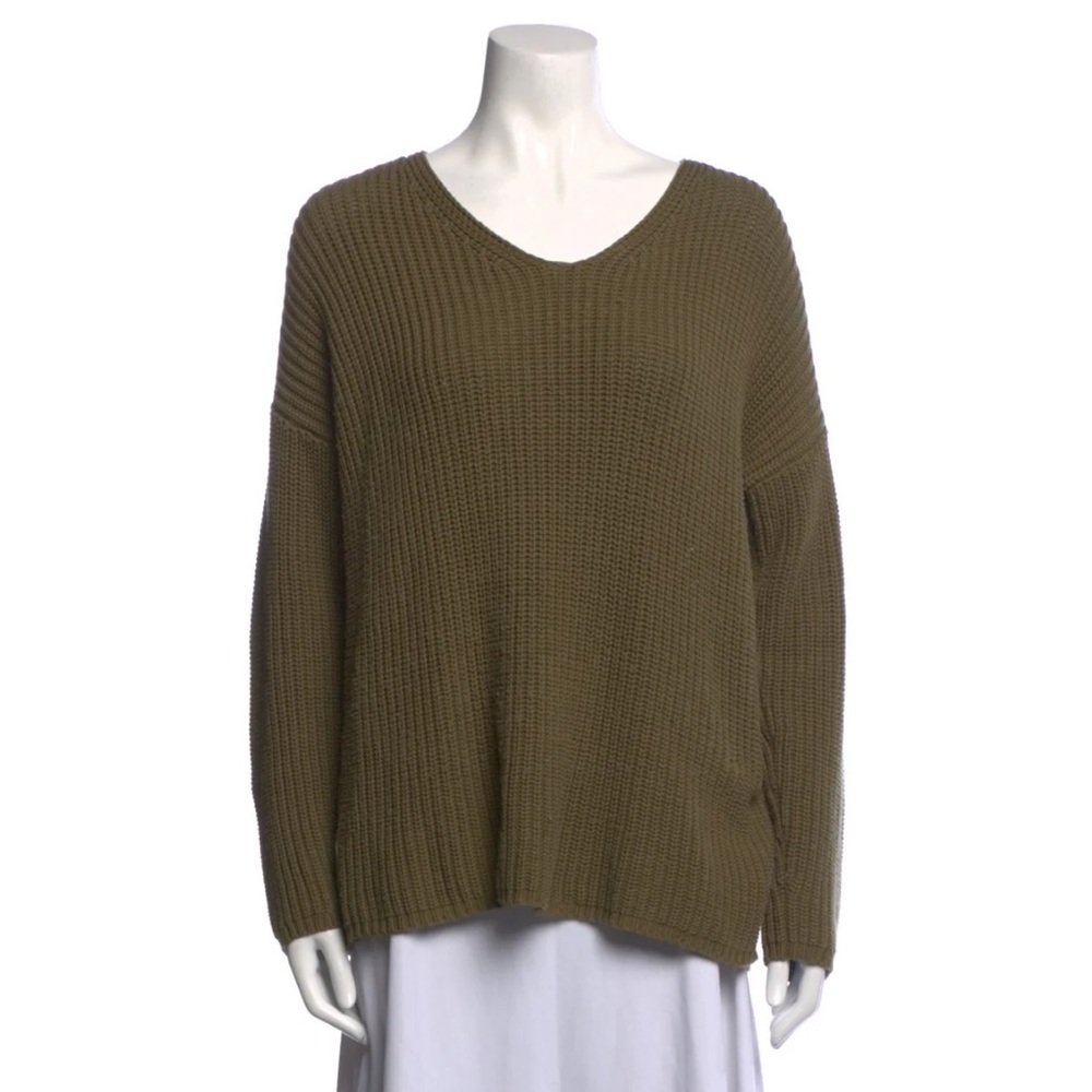 Jenni Kayne Cotton Cabin Sweater Sage Size Small NWT